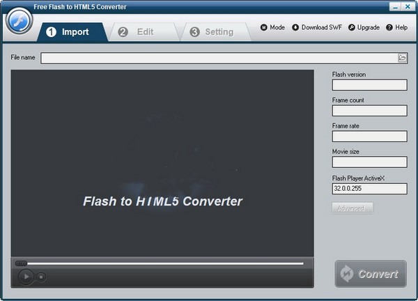 Free Flash to HTML5 Converter(FLASH转HTML5转换器)下载