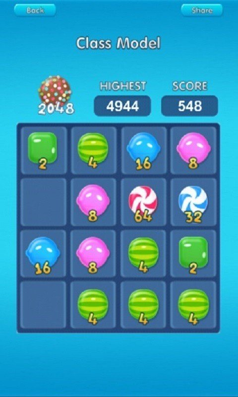 Candy2048软件截图2