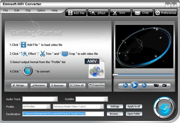 Emicsoft AMV Converter(AMV转换器)下载