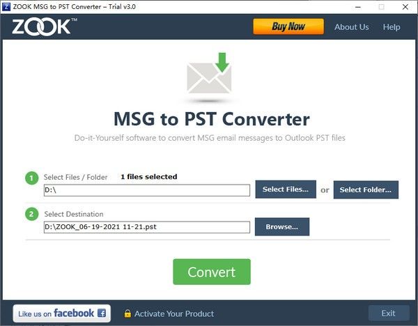 ZOOK MSG to PST Converter(MSG到PST转换器)下载