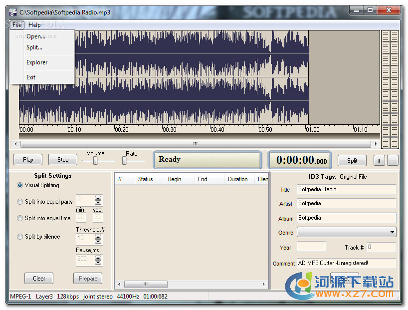 AD MP3 Cutter （MP3文件分割软件）下载