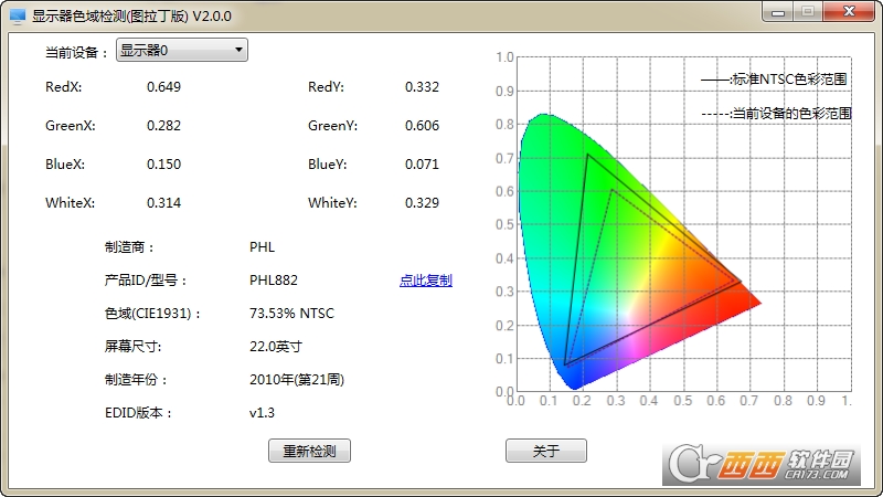 显示器色域检测下载