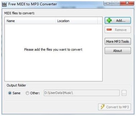 Free MIDI to MP3 Converter(音频格式转换工具)下载