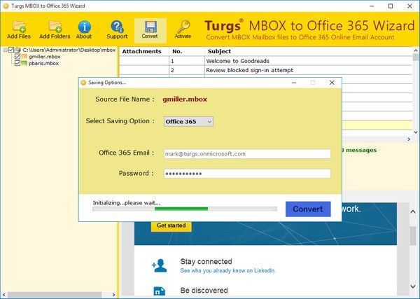 Turgs MBOX to Office 365 Wizard(MBOX到Office 365转换工具)下载