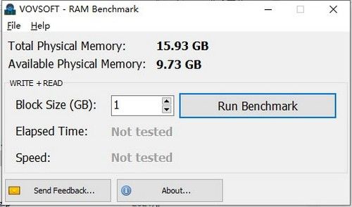 Vovsoft RAM Benchmark(内存基准测试工具)下载