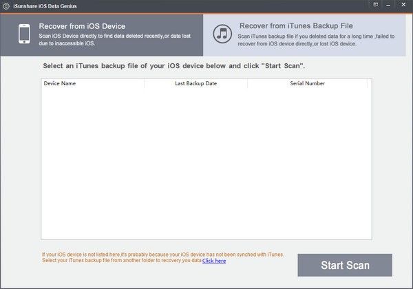 iSunshare iOS Data Genius(苹果数据恢复软件)下载