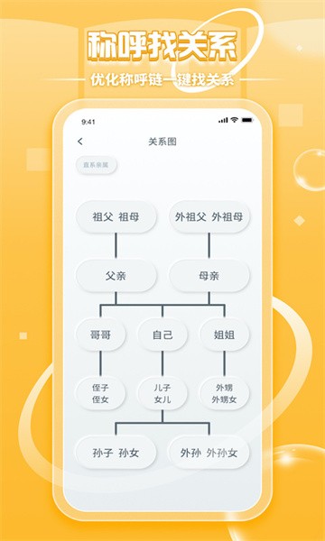 亲戚称呼计算器app软件截图1