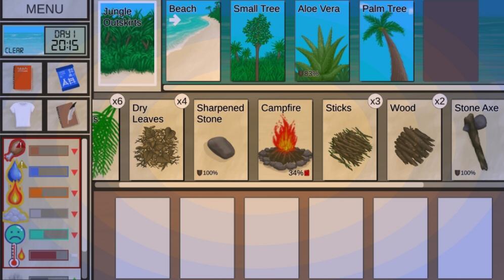 Card Survival Tropical Island截图