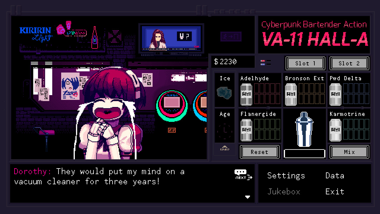 VA-11 Hall-A：赛博朋克酒保行动（VA-11 Hall-A: Cyberpunk Bartender Action）独立汉化组汉化补丁V1.0下载