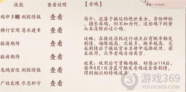 深宫曲老鸡的金蛋有什么用 深宫曲老鸡的金蛋作用介绍