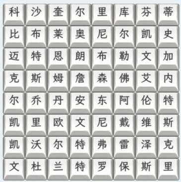 《文字找茬大师》篮球巨星2连上篮球巨星名字通关攻略