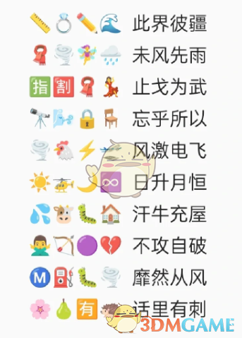 《卡普喔》emoji猜成语全部答案2023