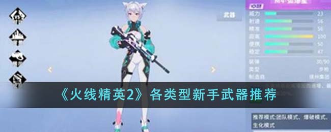 《火线精英2》各类型新手武器推荐