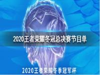 2020王者荣耀冬冠总决赛节目单  2020王者荣耀冬冠总决赛明星介绍