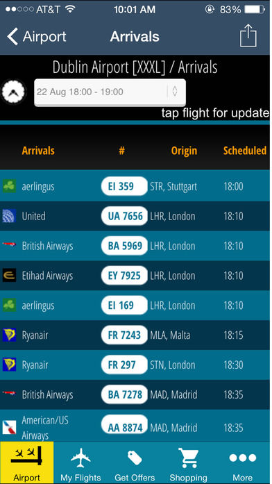 Dublin Flight Information软件截图2