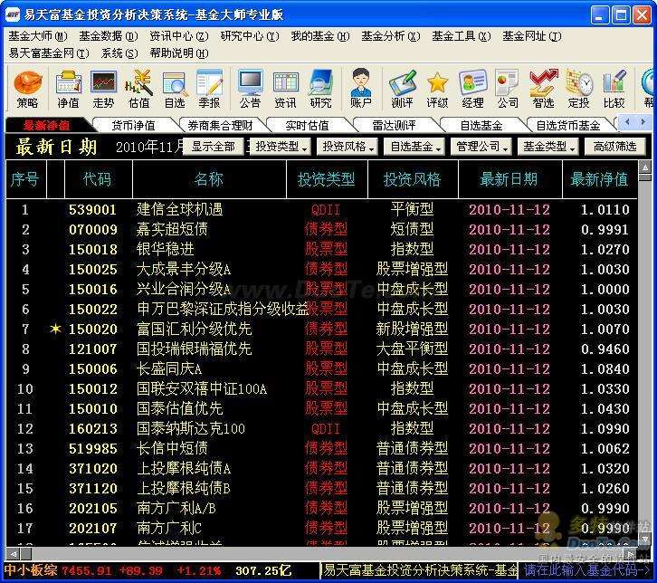 易天富基金投资分析决策系统下载