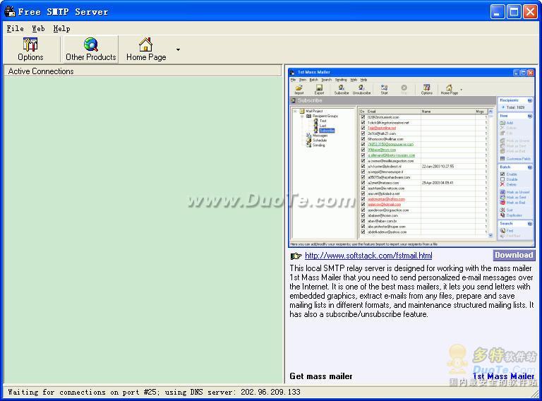 Free SMTP Server下载