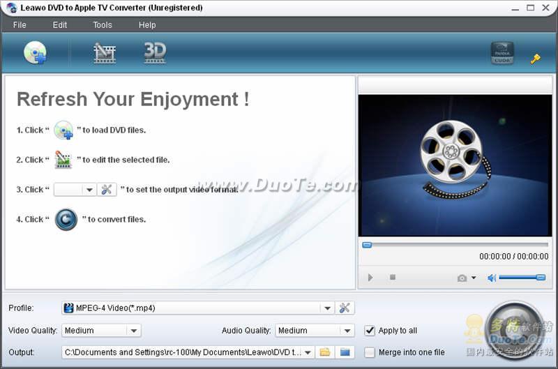 Leawo DVD to Apple TV Converter下载