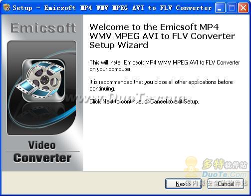 Emicsoft MP4 WMV MPEG AVI to FLV Converter下载