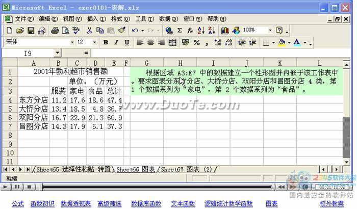 Excel视频教程--图表下载