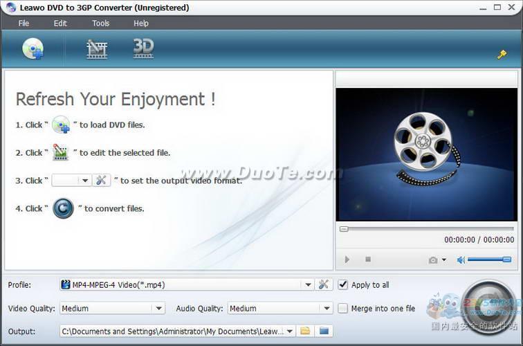 Leawo DVD to 3GP Converter下载