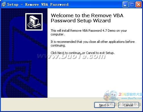 Remove VBA Password (删除VBA密码)下载