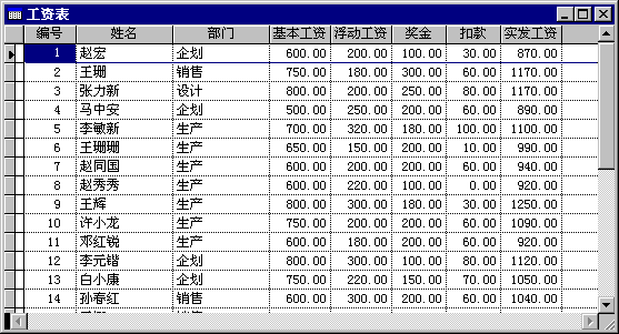 新手教程：教你用Visual FoxPro建立一张表