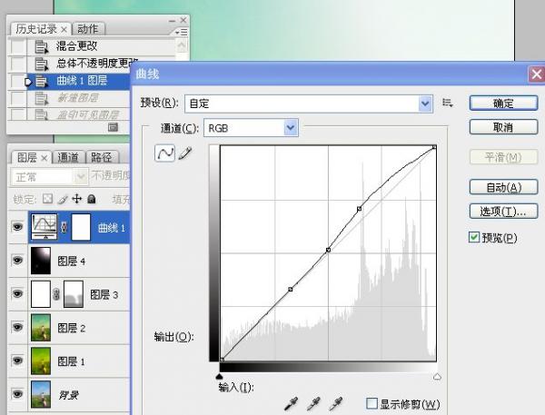 ps调色-打造淡淡黄绿色