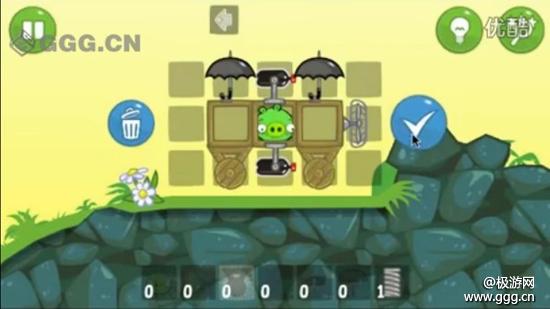 《捣蛋猪BadPiggies》十九关三星攻略