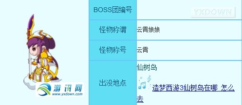 《造梦西游3》神秘BOSS云霄娘娘技能属性介绍