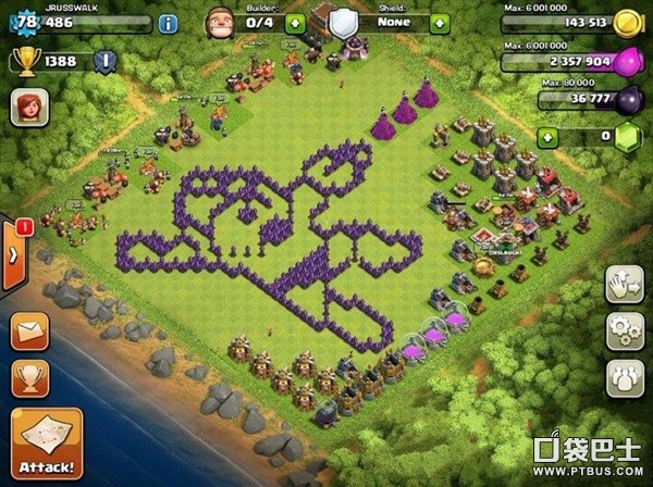 部落战争(Clash of Clans)COC五本卖萌小阵：部落战争布局乐趣无限