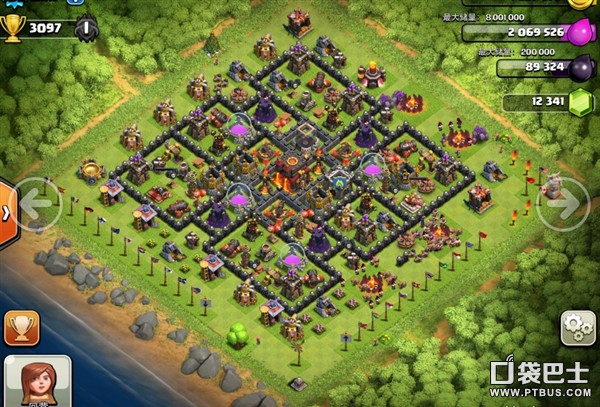 部落战争(Clash of Clans)COC玩家分享各款十本防守阵