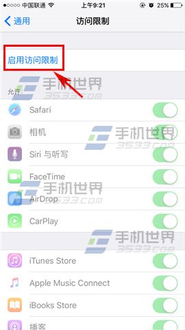 苹果iPhoneSE应用访问限制怎么设置