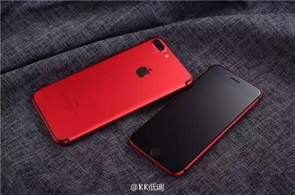 华强北出品：苹果iPhone7/Plus烈焰红版图赏