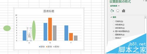 Excel图表怎么将柱形图表形状改变成心形显示?学学吧！