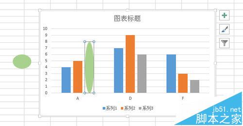 Excel图表怎么将柱形图表形状改变成心形显示?学学吧！