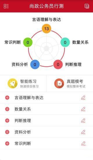 尚政公考软件截图1