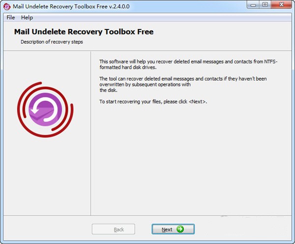 Mail Undelete Recovery Toolbox Free下载