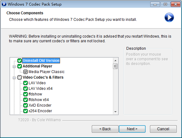 Windows 7 Codec Pack(Win7视频解码器)下载