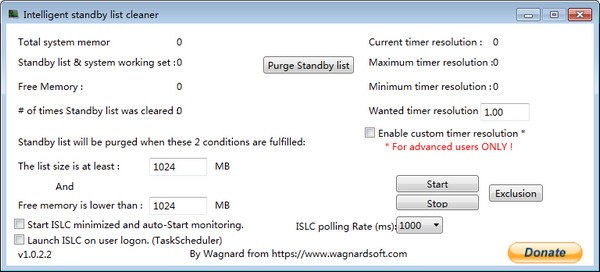 Intelligent standby list cleaner下载