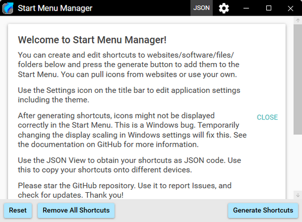 Start Menu Manager(开始菜单栏设置)下载