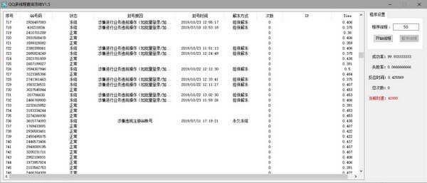 QQ多线程查询冻结下载