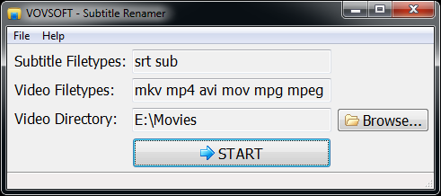 Vovsoft Subtitle Renamer(字幕文件重命名工具)下载