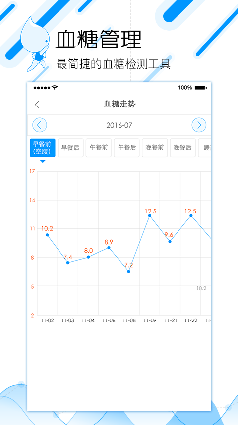 血糖管理蓝牙版软件截图3