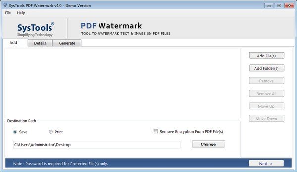 SysTools PDF Watermark(PDF水印去除工具)下载