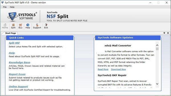 SysTools NSF Split(NSF文件分割软件)下载