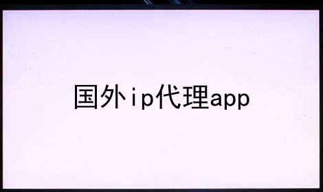 国外ip代理app