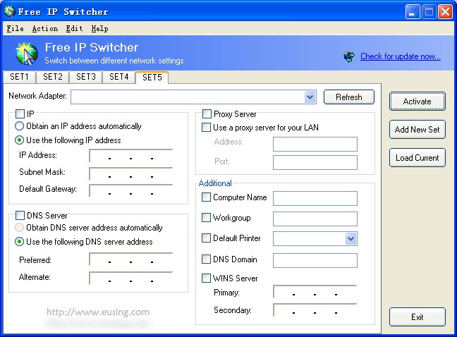 Free IP Switcher 2.5 官方绿色版 ip地址修改器