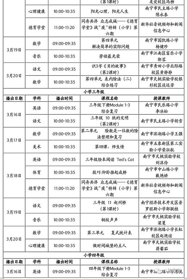 广西视听空中课堂