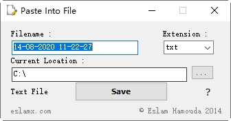 复制内存保存工具Paste Into File下载